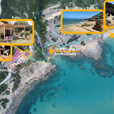 Wanda - Seafront On Cala Burantino With Private Cove 알게로